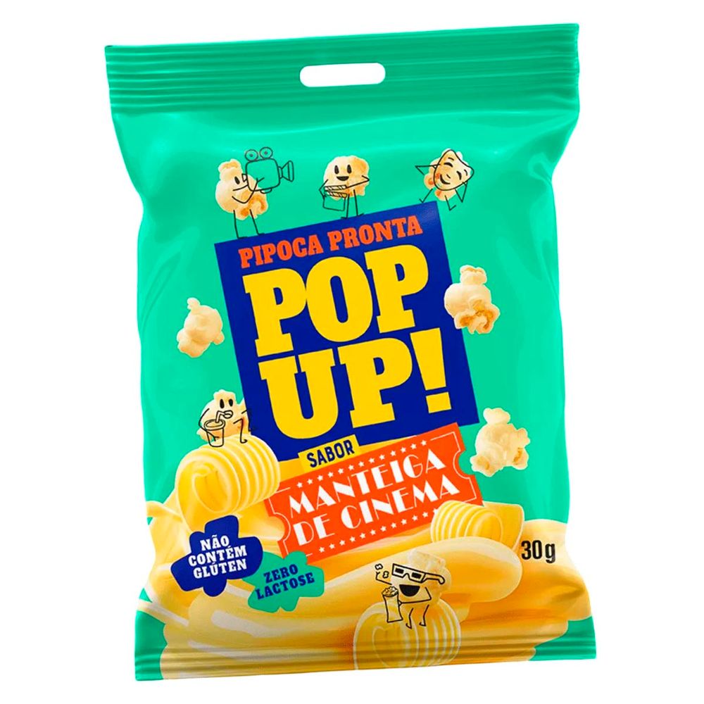 Pipoca Pop Up Sabor Manteiga de Cinema 30g-2-